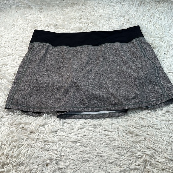 Lululemon Pace Rival Skirt (Tall) *No Panels 15" Heather Lux Multi Black / Black - Picture 1 of 8